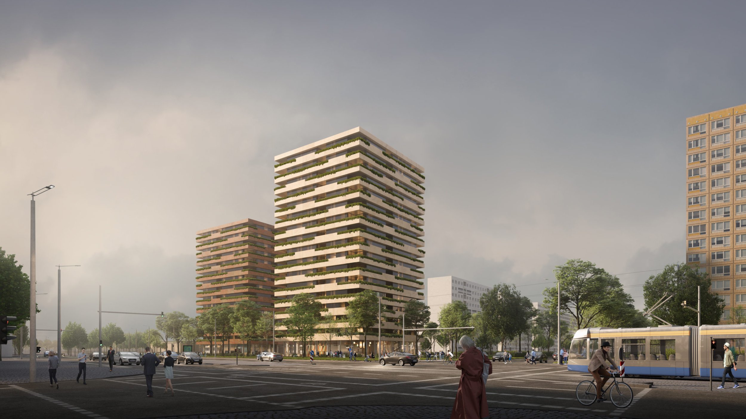 Zwei Wohnhochhäuser | Leipzig - 